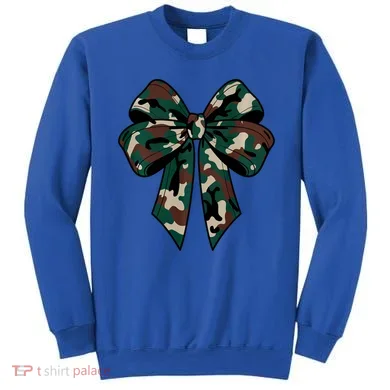 Coquette Bow Camouflage Sweatshirt