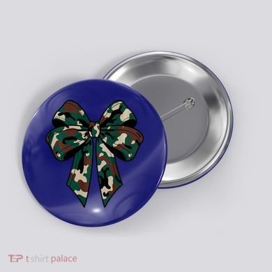 Coquette Bow Camouflage Button