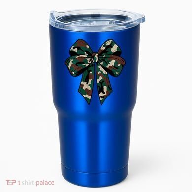 Coquette Bow Camouflage Tumbler