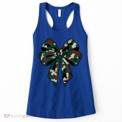 Coquette Bow Camouflage Women's Tank Top