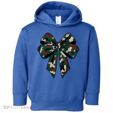Coquette Bow Camouflage Toddler Hoodie