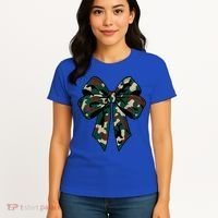 Coquette Bow Camouflage Women's T-Shirt thumb 4