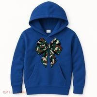 Coquette Bow Camouflage Kids Hoodie thumb 0