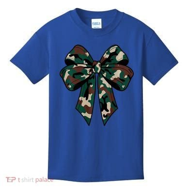 Coquette Bow Camouflage Kids T-Shirt