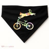 Cat Bike Cycling Bicycle Your Gift Collection USA-Made Doggie Bandana thumb 0