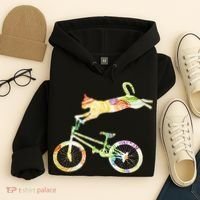 Cat Bike Cycling Bicycle Your Gift Collection Hoodie thumb 4