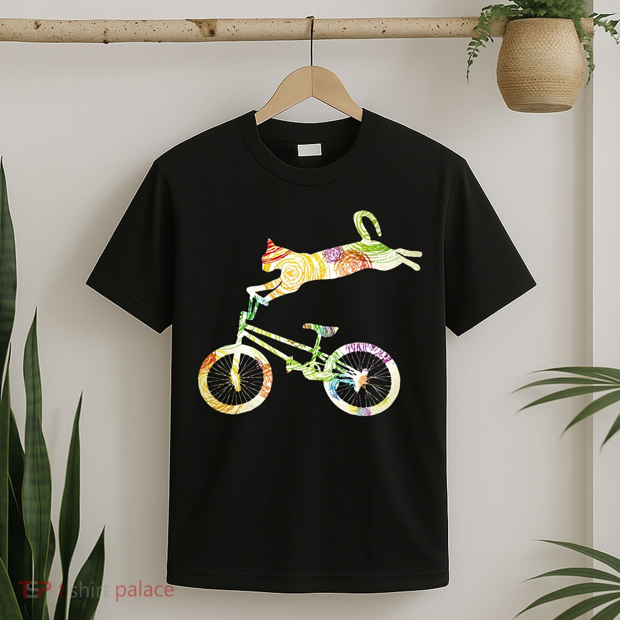 Cat Bike Cycling Bicycle Your Gift Collection T-Shirt