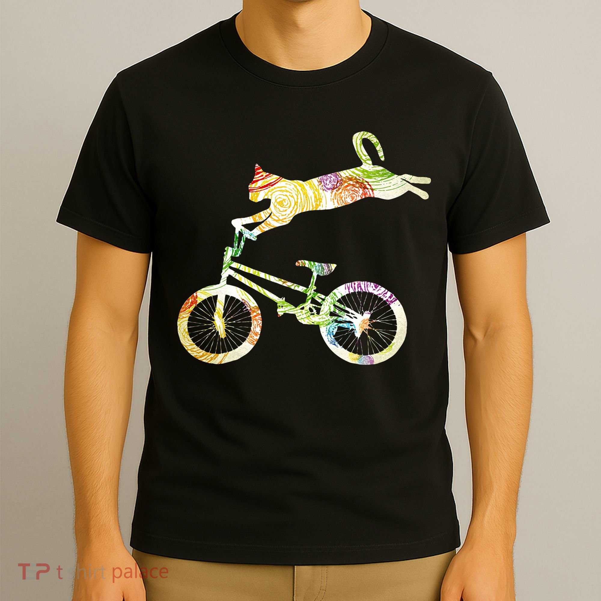Cat Bike Cycling Bicycle Your Gift Collection T-Shirt