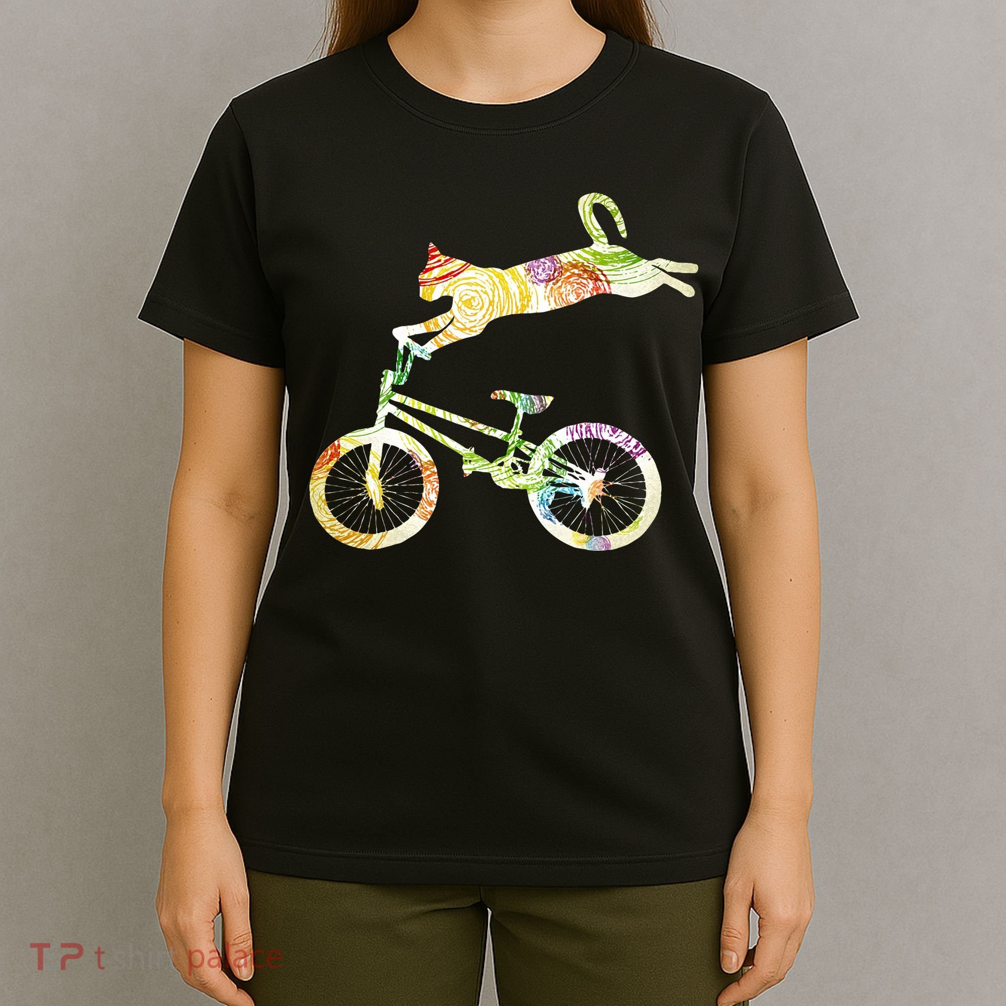 Cat Bike Cycling Bicycle Your Gift Collection T-Shirt
