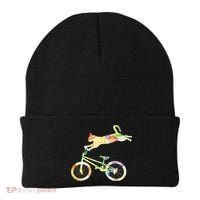 Cat Bike Cycling Bicycle Your Gift Collection Beanie thumb 0