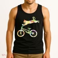 Cat Bike Cycling Bicycle Your Gift Collection Tank Top thumb 3