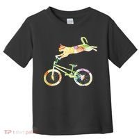 Cat Bike Cycling Bicycle Your Gift Collection Toddler T-Shirt thumb 0