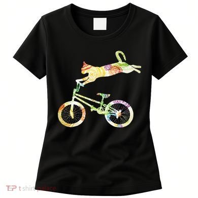 Cat Bike Cycling Bicycle Your Gift Collection Women's T-Shirt