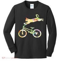 Cat Bike Cycling Bicycle Your Gift Collection Kids Long Sleeve Shirt thumb 0