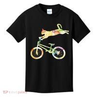Cat Bike Cycling Bicycle Your Gift Collection Kids T-Shirt thumb 0