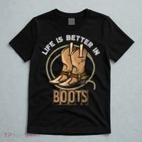 Cowboy Boots Country Cowboy Rodeo Men Western Cowboy T-Shirt thumb 5