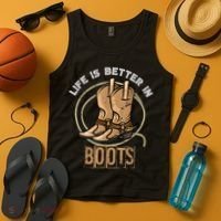 Cowboy Boots Country Cowboy Rodeo Men Western Cowboy Tank Top thumb 4