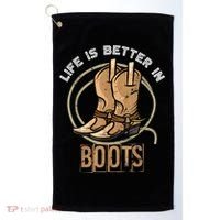 Cowboy Boots Country Cowboy Rodeo Men Western Cowboy Golf Towel thumb 0