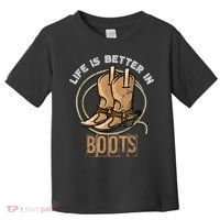 Cowboy Boots Country Cowboy Rodeo Men Western Cowboy Toddler T-Shirt thumb 0