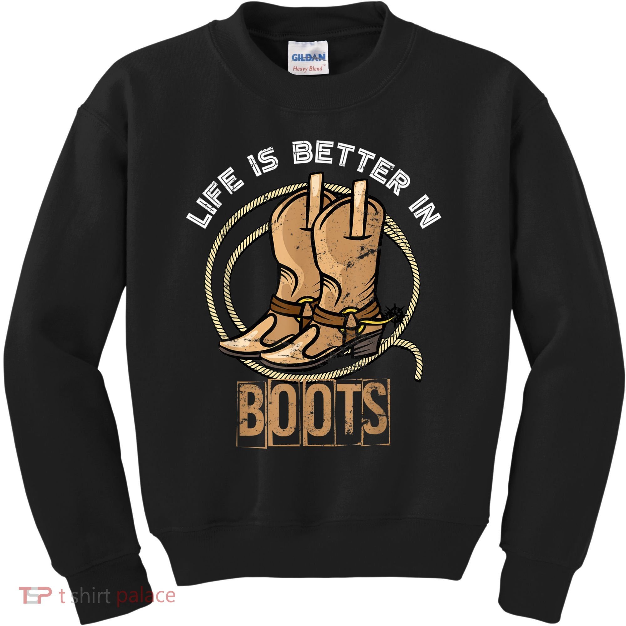 Cowboy Boots Country Cowboy Rodeo Men Western Cowboy Kids Sweatshirt