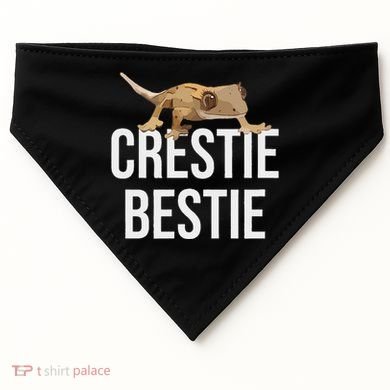 Crestie Bestie Crested Gecko Reptile Lizard Pet Lover Gift USA-Made Doggie Bandana