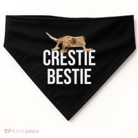 Crestie Bestie Crested Gecko Reptile Lizard Pet Lover Gift USA-Made Doggie Bandana thumb 0