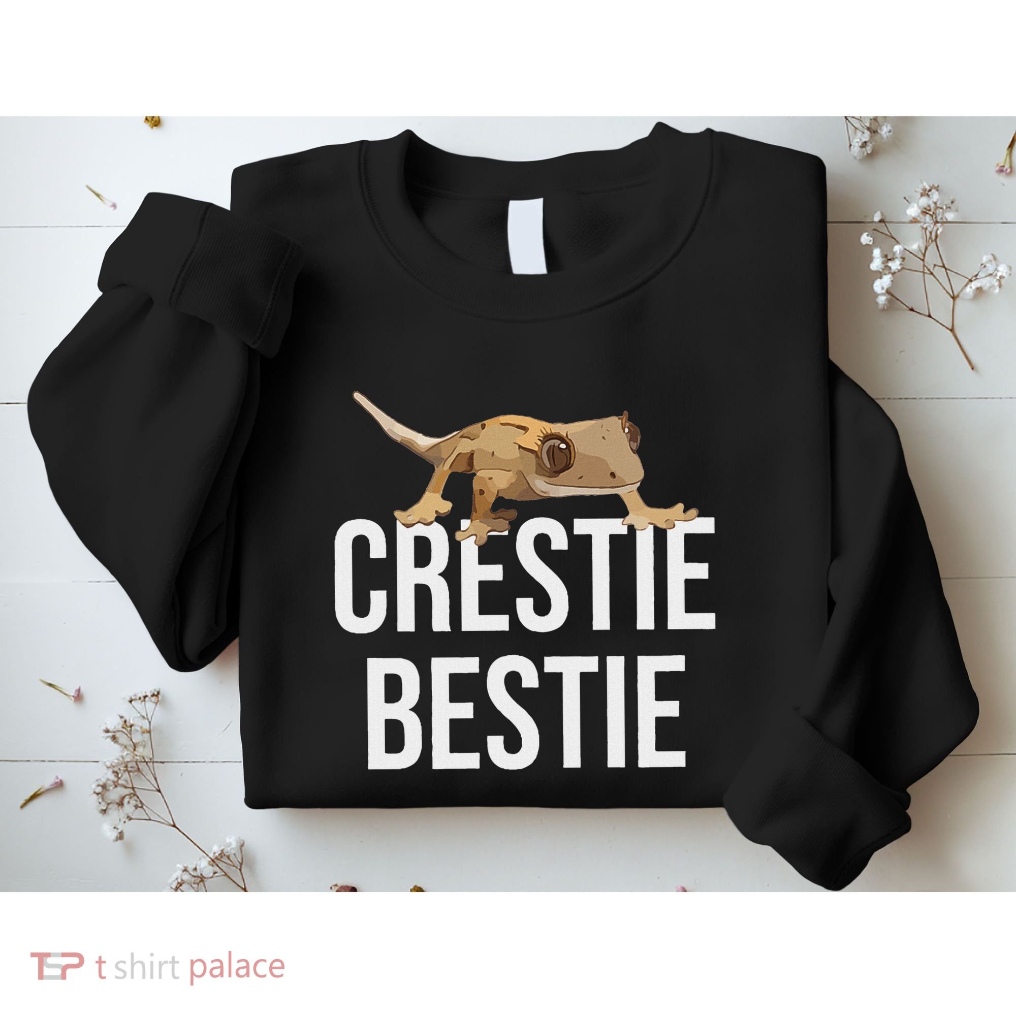 Crestie Bestie Crested Gecko Reptile Lizard Pet Lover Gift Sweatshirt