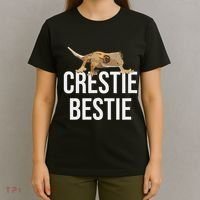 Crestie Bestie Crested Gecko Reptile Lizard Pet Lover Gift T-Shirt thumb 4