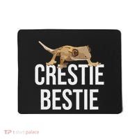 Crestie Bestie Crested Gecko Reptile Lizard Pet Lover Gift Mousepad thumb 0