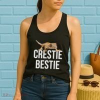 Crestie Bestie Crested Gecko Reptile Lizard Pet Lover Gift Women's Tank Top thumb 2
