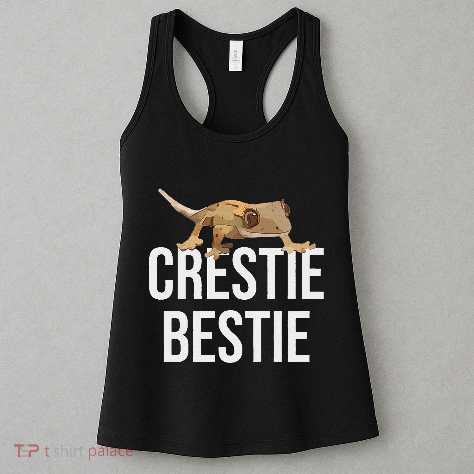 Crestie Bestie Crested Gecko Reptile Lizard Pet Lover Gift Women's Tank Top