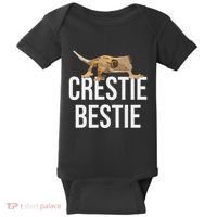 Crestie Bestie Crested Gecko Reptile Lizard Pet Lover Gift Baby Bodysuit thumb 0