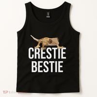 Crestie Bestie Crested Gecko Reptile Lizard Pet Lover Gift Tank Top thumb 2