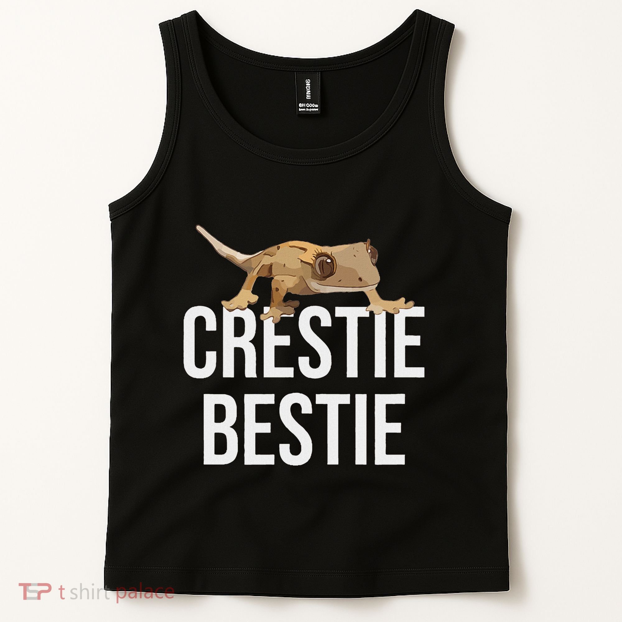 Crestie Bestie Crested Gecko Reptile Lizard Pet Lover Gift Tank Top