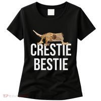 Crestie Bestie Crested Gecko Reptile Lizard Pet Lover Gift Women's T-Shirt thumb 0