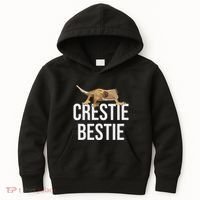 Crestie Bestie Crested Gecko Reptile Lizard Pet Lover Gift Kids Hoodie thumb 0