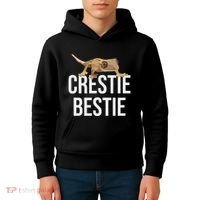 Crestie Bestie Crested Gecko Reptile Lizard Pet Lover Gift Kids Hoodie thumb 4
