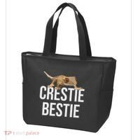 Crestie Bestie Crested Gecko Reptile Lizard Pet Lover Gift Tote Bag thumb 3