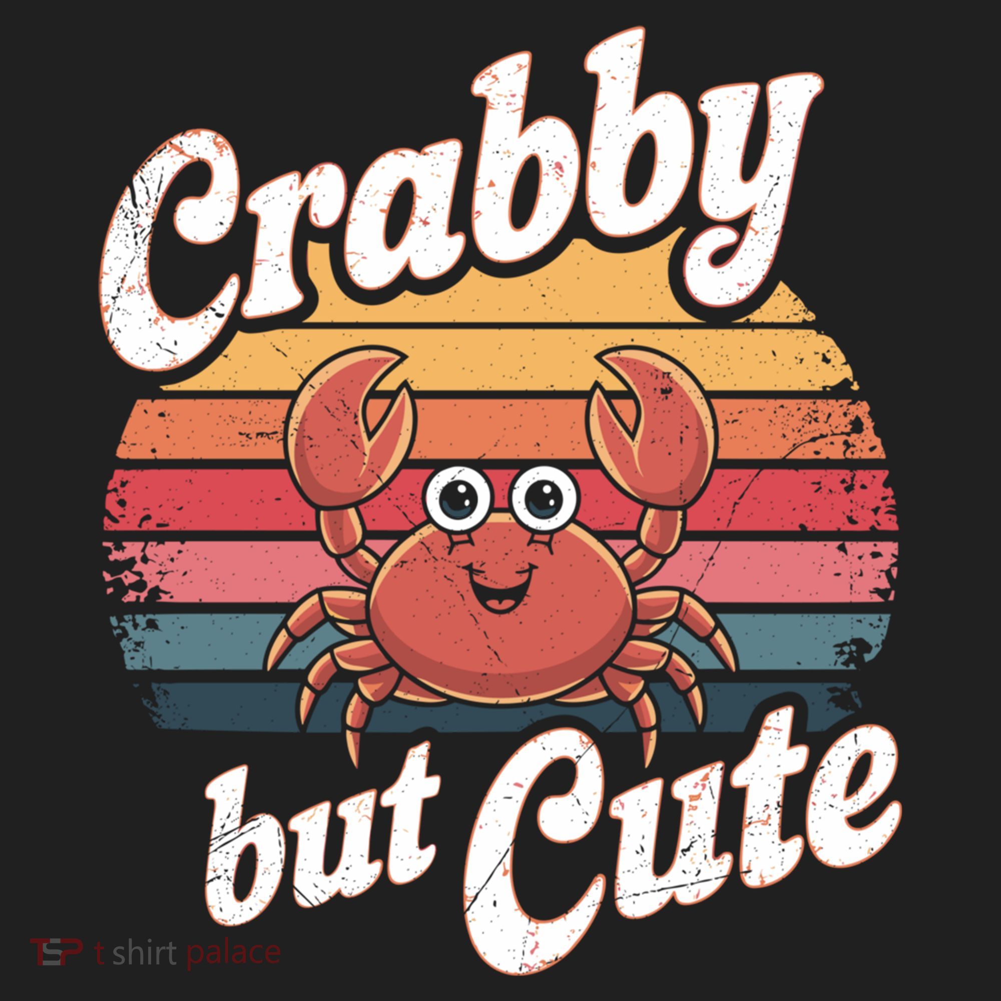 Crabby But Cute Retro Crabbing Seafood Crabber Crabs Gift Beanie