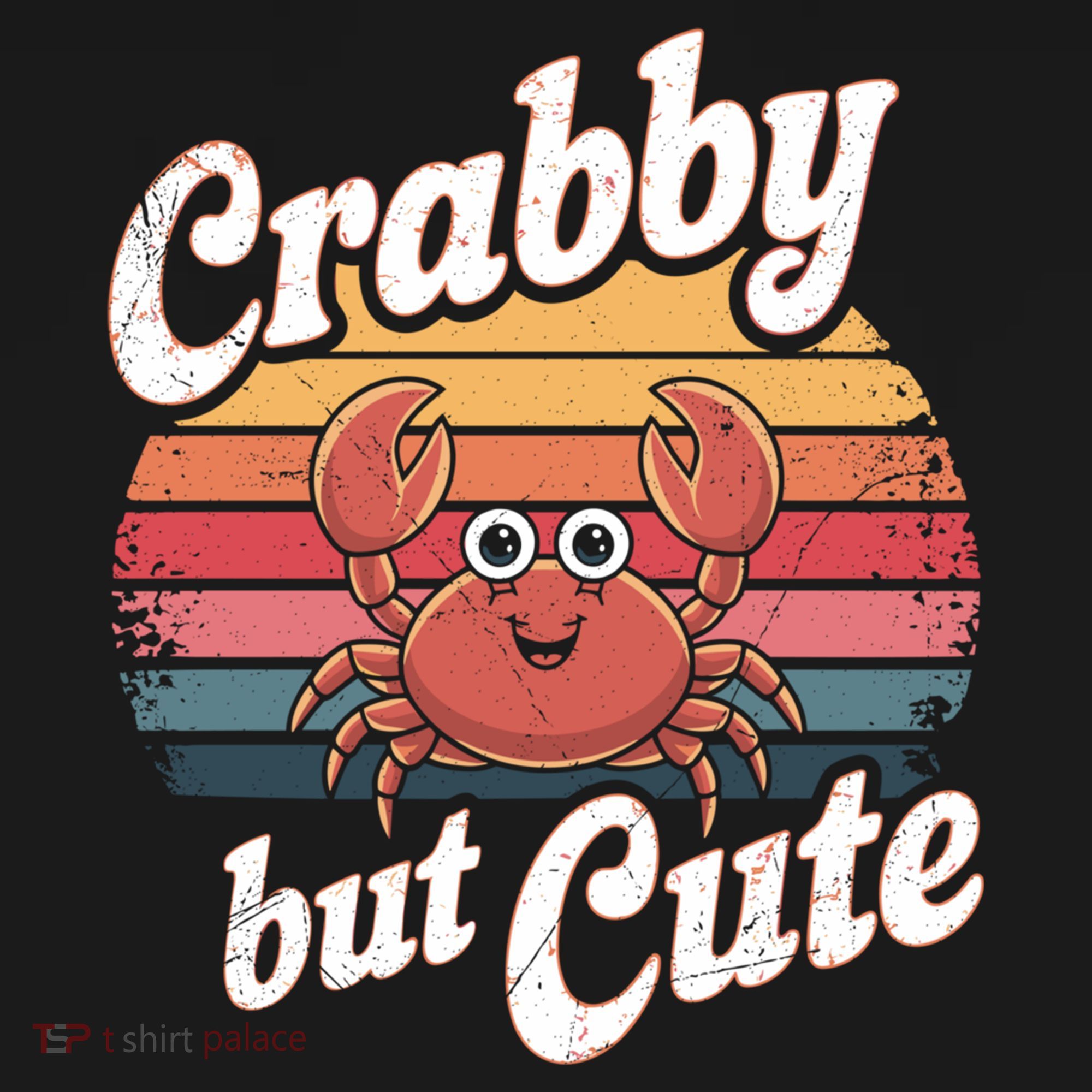 Crabby But Cute Retro Crabbing Seafood Crabber Crabs Gift Women's Hoodie