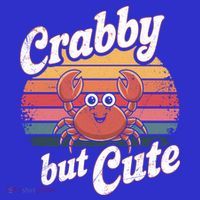 Crabby But Cute Retro Crabbing Seafood Crabber Crabs Gift Kids Sweatshirt thumb 2