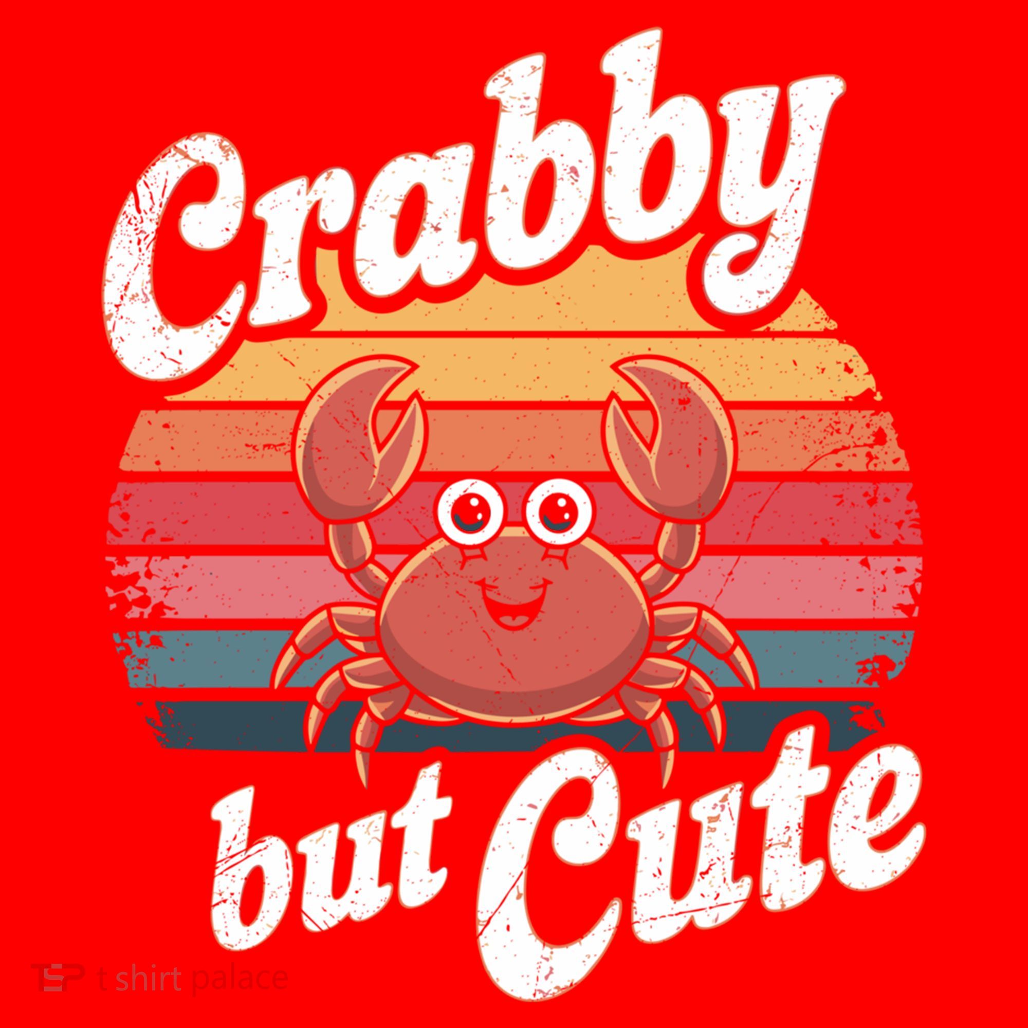 Crabby But Cute Retro Crabbing Seafood Crabber Crabs Gift Santa Hat