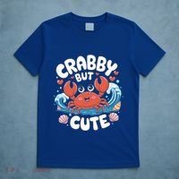 Crabby But Cute Sea Animal Crabber Crab Fisher Cute Gift T-Shirt thumb 5