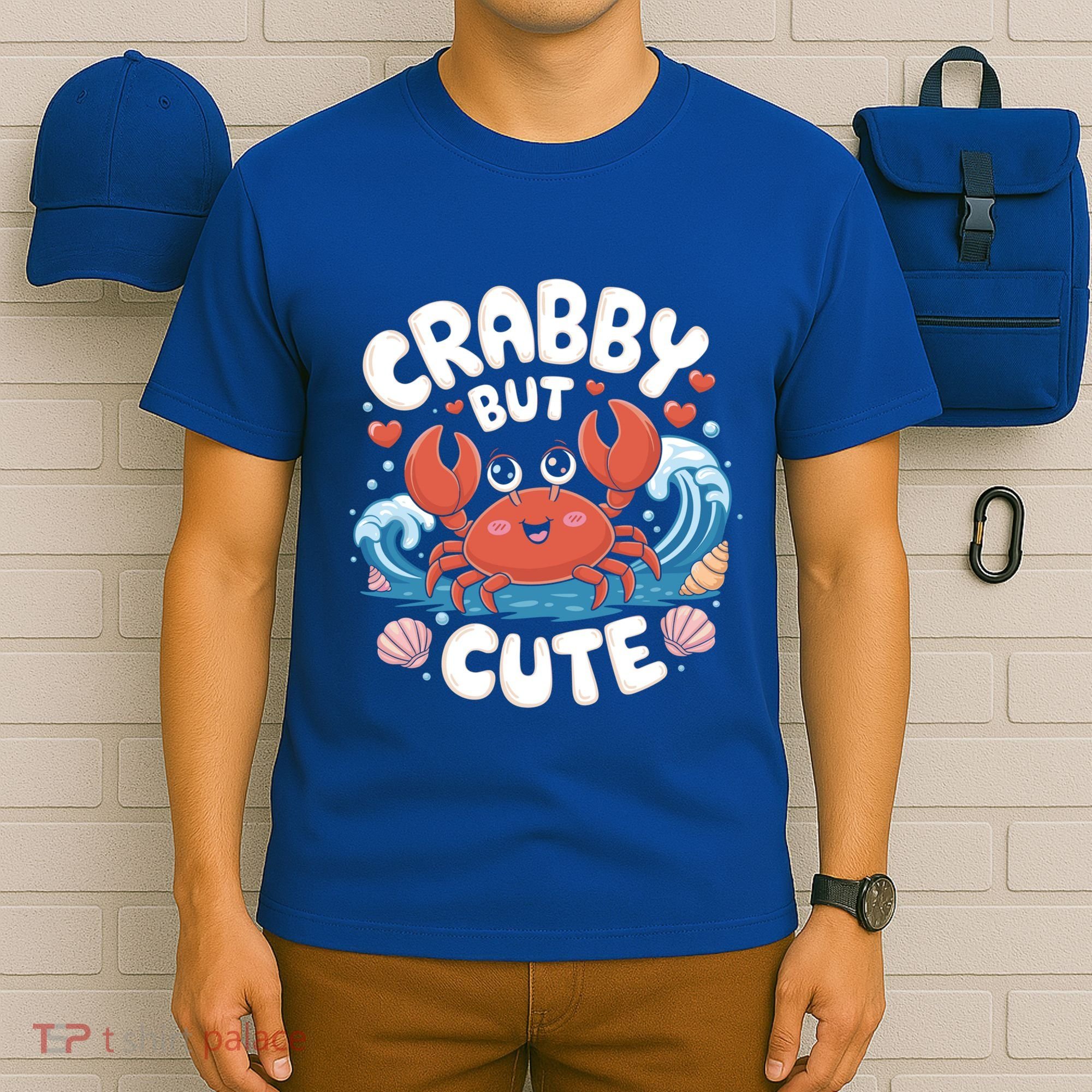 Crabby But Cute Sea Animal Crabber Crab Fisher Cute Gift T-Shirt