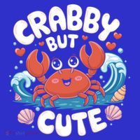 Crabby But Cute Sea Animal Crabber Crab Fisher Cute Gift T-Shirt thumb 7