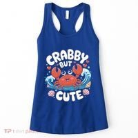 Crabby But Cute Sea Animal Crabber Crab Fisher Cute Gift Women's Tank Top thumb 0