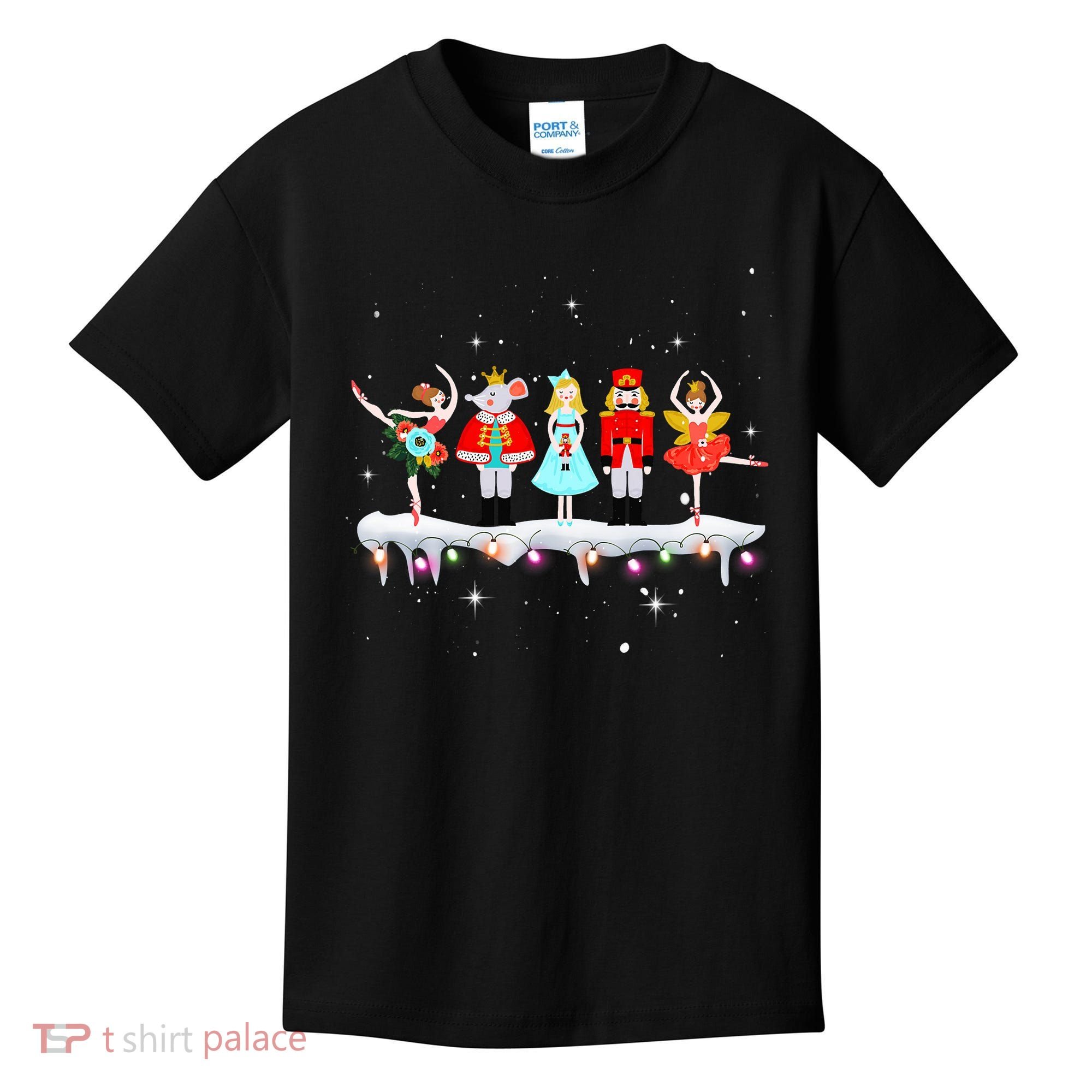 Christmas Ballet Clara Mouse King Princess Nutcracker Kids T-Shirt