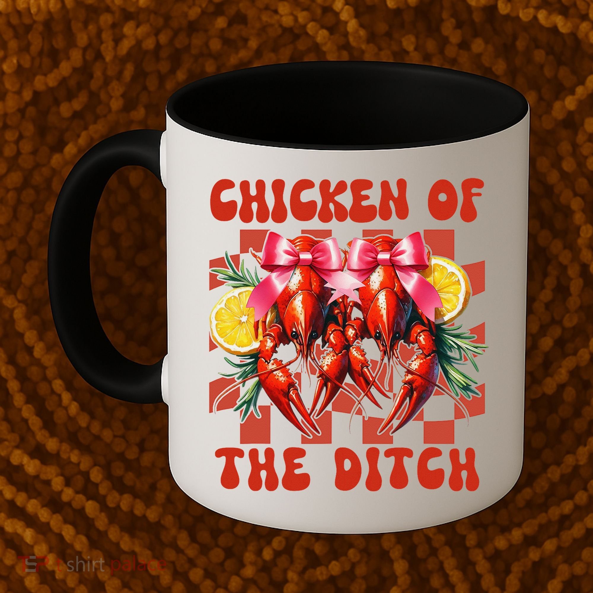 Crawfish Boil Coquette Bow Cajun Seafood Chicken Of Ditch Coffee Mug