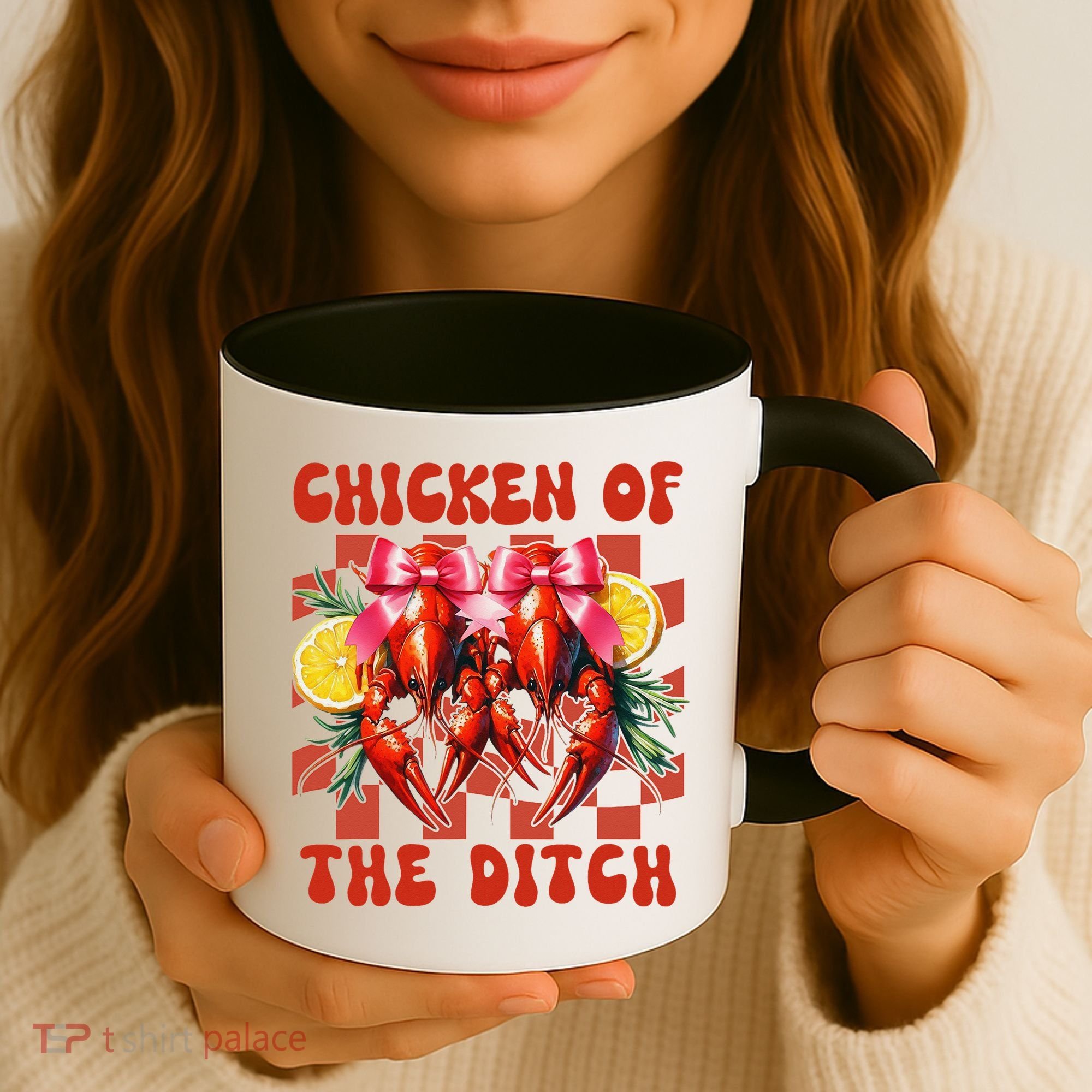 Crawfish Boil Coquette Bow Cajun Seafood Chicken Of Ditch Coffee Mug