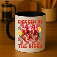 Crawfish Boil Coquette Bow Cajun Seafood Chicken Of Ditch Coffee Mug thumb 4